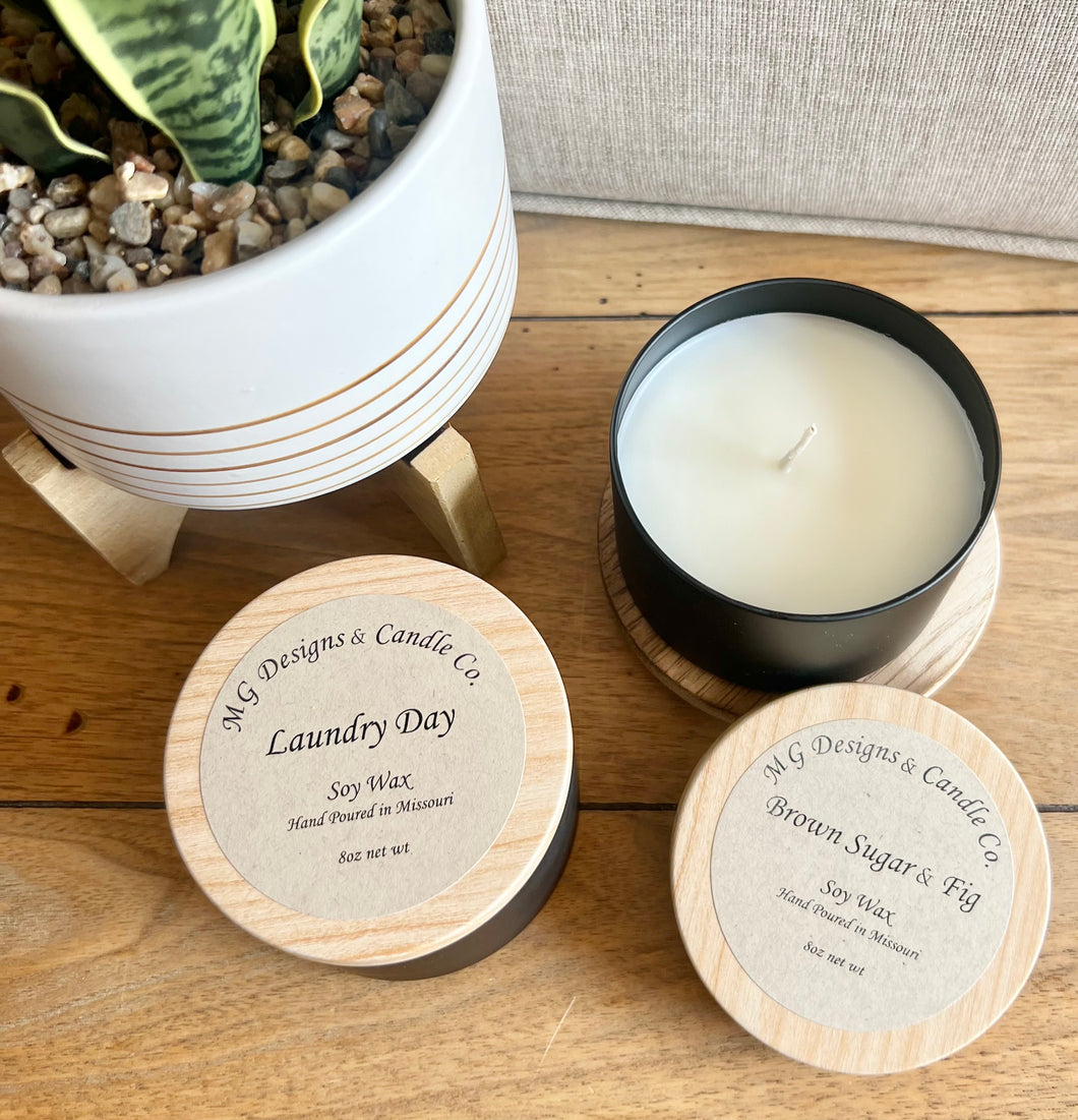 8 oz candle tin